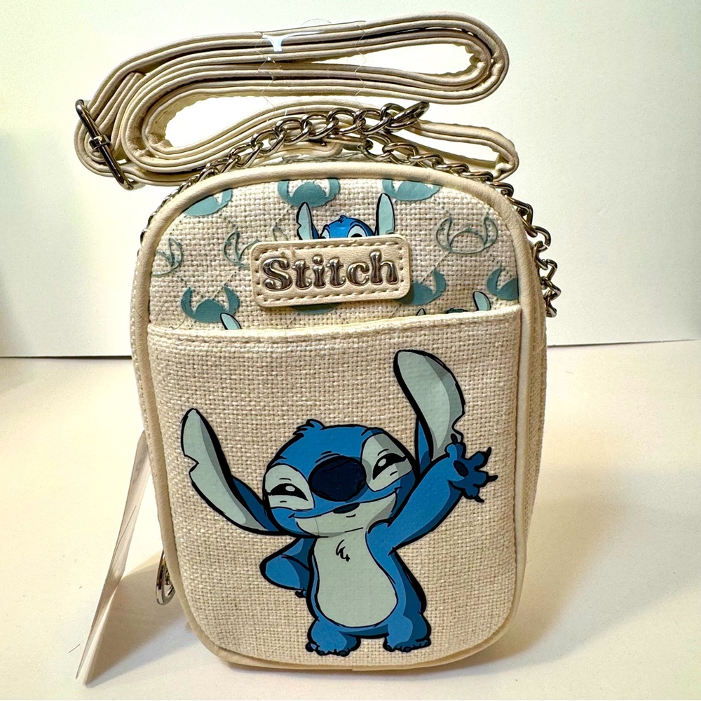 NWT. Disney’s Lilo and Stitch Canvas Primark Crossbody phone bag.